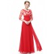 A-Line V-Neck 3/4 Sleeve Lace and Chiffon Mother of the Bride Dresses M010015 A-Line V-Neck 3/4 Sleeve Lace and Chiffon Mother of the Bride Dresses M010015