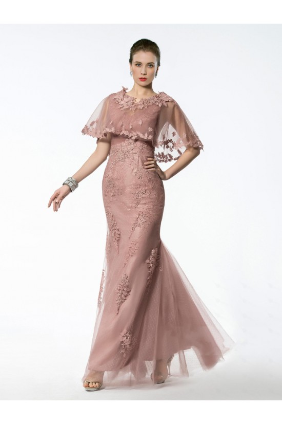 Trumpet/Mermaid Lace Applique Long Mother of the Bride Dresses M010026 Trumpet/Mermaid Lace Applique Long Mother of the Bride Dresses M010026