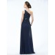 Elegant One-Shoulder Long Navy Blue Mother of the Bride Dresses M010030 Elegant One-Shoulder Long Navy Blue Mother of the Bride Dresses M010030