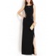 Sheath Long Black Mother of the Bride Dresses M010042