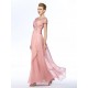 Sheath Short Sleeve Long Chiffon Mother of the Bride Dresses M010057