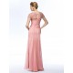Sheath Short Sleeve Long Chiffon Mother of the Bride Dresses M010057