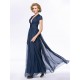 A-Line Deep V-Neck Cap-Sleeve Long Chiffon Mother of the Bride Dresses M010058 A-Line Deep V-Neck Cap-Sleeve Long Chiffon Mother of the Bride Dresses M010058