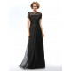 A-Line Beaded Lace and Chiffon Long Black Mother of the Bride Dresses M010061 A-Line Beaded Lace and Chiffon Long Black Mother of the Bride Dresses M010061