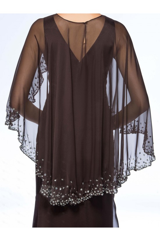 Long V-Neck Chiffon Mother of the Bride Dresses M010066 Long V-Neck Chiffon Mother of the Bride Dresses M010066