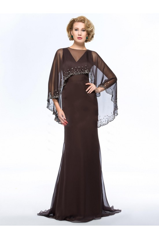 Long V-Neck Chiffon Mother of the Bride Dresses M010066 Long V-Neck Chiffon Mother of the Bride Dresses M010066