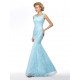 Elegant Trumpet/Mermaid Beaded Long Blue Lace Mother of the Bride Dresses M010071 Elegant Trumpet/Mermaid Beaded Long Blue Lace Mother of the Bride Dresses M010071