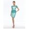 Short Bateau Lace Mother of the Bride Dresses M010072