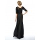 Trumpet/Mermaid Half Sleeve Lace and Chiffon Long Black Mother of the Bride Dresses M010076 Trumpet/Mermaid Half Sleeve Lace and Chiffon Long Black Mother of the Bride Dresses M010076