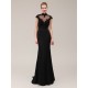 Trumpet/Mermaid High-Neck Long Black Beaded Applique Mother of the Bride Dresses M010078 Trumpet/Mermaid High-Neck Long Black Beaded Applique Mother of the Bride Dresses M010078