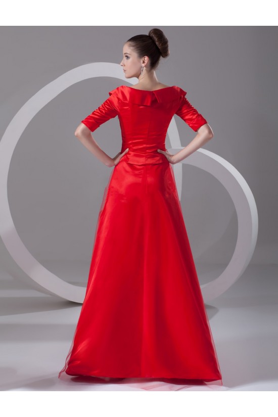 A-Line Off-the-Shoulder Half Sleeve Long Red Mother of the Bride Dresses M010081 A-Line Off-the-Shoulder Half Sleeve Long Red Mother of the Bride Dresses M010081
