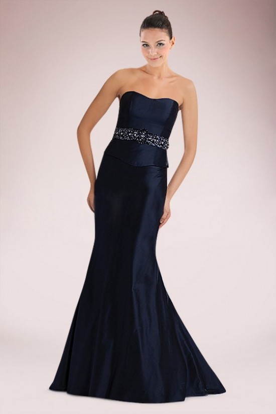 Trumpet/Mermaid Strapless Beaded Long Mother of the Bride Dresses with A Jacket M010094 Trumpet/Mermaid Strapless Beaded Long Mother of the Bride Dresses with A Jacket M010094
