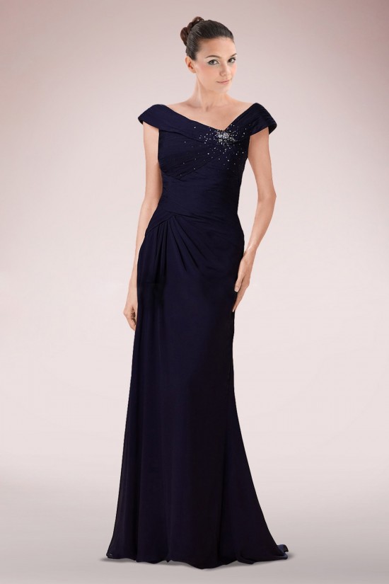 Sheath Off-the-Shoulder Beaded Long Mother of the Bride Dresses M010095 Sheath Off-the-Shoulder Beaded Long Mother of the Bride Dresses M010095