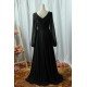A-Line V-Neck Long Sleeve Beaded Chiffon Mother of the Bride Dresses M010096