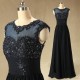 A-Line Beaded Applique Long Chiffon Mother of the Bride Dresses M010097 A-Line Beaded Applique Long Chiffon Mother of the Bride Dresses M010097