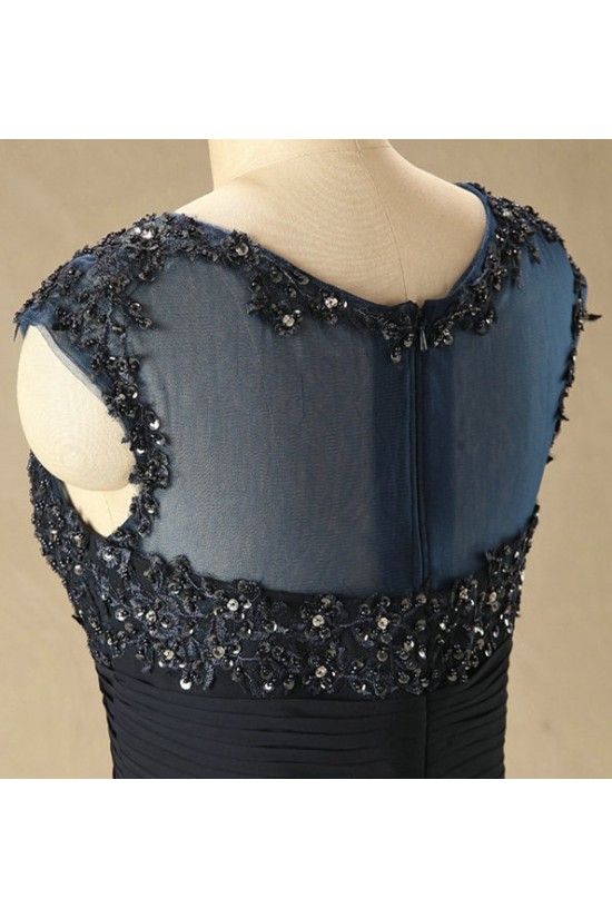 A-Line Beaded Applique Long Chiffon Mother of the Bride Dresses M010097 A-Line Beaded Applique Long Chiffon Mother of the Bride Dresses M010097