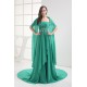 A-Line Strapless Sleeveless Court Train Beaded Chiffon Mother of the Bride Dresses with A Wrap 2040005