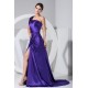 A-Line One-Shoulder Ruffles Brush Sweep Train Mother of the Bride Dresses 2040023