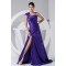 A-Line One-Shoulder Ruffles Brush Sweep Train Mother of the Bride Dresses 2040023