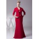 Buckle Mermaid/Trumpet 3/4 Length Satin Chiffon Mother of the Bride Dresses 2040025 Buckle Mermaid/Trumpet 3/4 Length Satin Chiffon Mother of the Bride Dresses 2040025