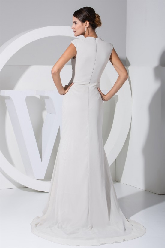 Chiffon Elastic Silk like Satin A-Line Puddle Train Mother of the Bride Dresses 2040026 Chiffon Elastic Silk like Satin A-Line Puddle Train Mother of the Bride Dresses 2040026