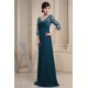 A-Line Chiffon V-Neck 3/4 Sleeve Sequins Appliques Brush Sweep Train Mother of the Bride Dresses 2040032 A-Line Chiffon V-Neck 3/4 Sleeve Sequins Appliques Brush Sweep Train Mother of the Bride Dresses 2040032