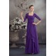 Elegant Half Elbow Length Floor-Length Square Chiffon Long Mother of the Bride Dresses 2040044