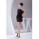 One-Shoulder Long Sleeves Elastic Woven Satin Mother of the Bride Dresses 2040058