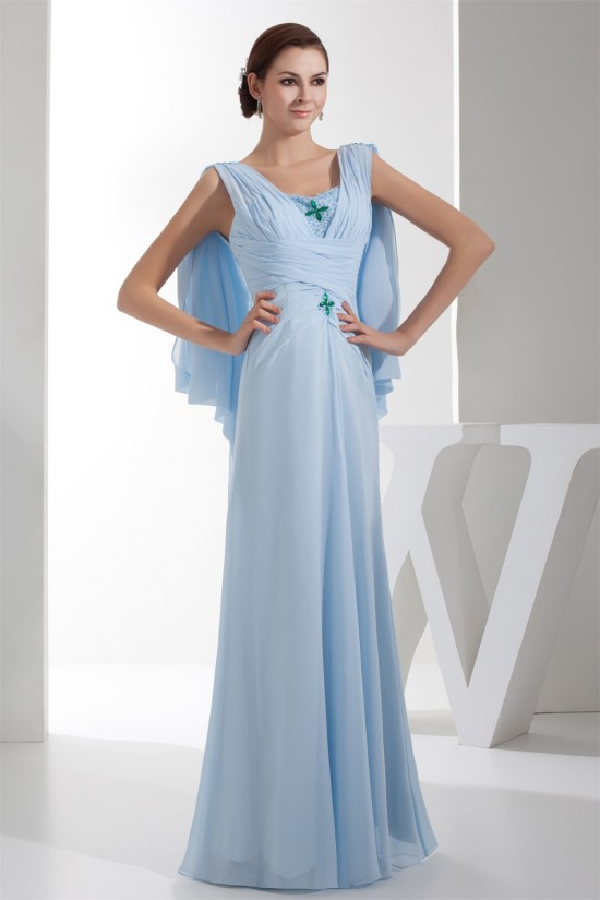 Sheath/Column Beading Chiffon Long Mother of the Bride Dresses 2040071 Sheath/Column Beading Chiffon Long Mother of the Bride Dresses 2040071