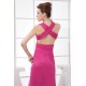 Sheath/Column Sleeveless Pleats Chiffon Silk like Satin Mother of the Bride Dresses 2040075