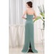 Sheath/Column Short Sleeve Floor-Length Beading Mother of the Bride Dresses 2040079