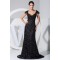 Sheath/Column Short Sleeve Lace Beading Brush Sweep Train Mother of the Bride Dresses 2040080
