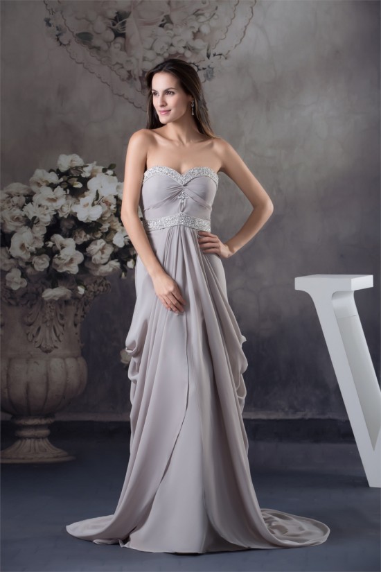 Sheath/Column Sweetheart Chiffon Puddle Train Long Mother of the Bride Dresses with A Jacket 2040096 Sheath/Column Sweetheart Chiffon Puddle Train Long Mother of the Bride Dresses with A Jacket 2040096