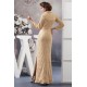 3/4 Sleeve Lace Floor-Length High-Neck Mother of the Bride Dresses 2040105