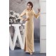 3/4 Sleeve Lace Floor-Length High-Neck Mother of the Bride Dresses 2040105