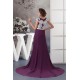 A-Line Beading Scoop Brush Sweep Train Lace Chiffon Mother of the Bride Dresses 2040118
