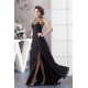 A-Line High-Neck Split Side Chiffon Mother of the Bride Dresses 2040120