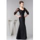 Mermaid/Trumpet Floor-Length Cowl Taffeta Fine Netting Long Black Mother of the Bride Dresses 2040125 Mermaid/Trumpet Floor-Length Cowl Taffeta Fine Netting Long Black Mother of the Bride Dresses 2040125