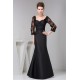 Mermaid/Trumpet Floor-Length Cowl Taffeta Fine Netting Long Black Mother of the Bride Dresses 2040125 Mermaid/Trumpet Floor-Length Cowl Taffeta Fine Netting Long Black Mother of the Bride Dresses 2040125