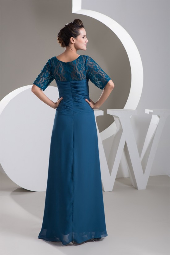 Sheath/Column Scoop Chiffon Lace Short Sleeve Mother of the Bride Dresses 2040147 Sheath/Column Scoop Chiffon Lace Short Sleeve Mother of the Bride Dresses 2040147