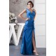 A-Line Floor-Length Ruffles V-Neck Mother of the Bride Dresses 2040152