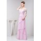 Sheath/Column Strapless Floor-Length Chiffon Lace Mother of the Bride Dresses 2040158