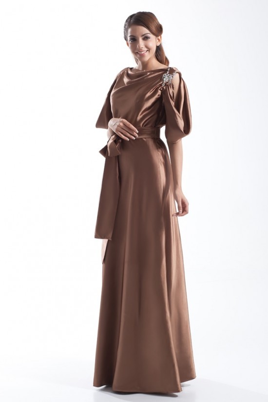 Sheath/Column Floor-Length Bateau Half Elbow Length Mother of the Bride Dresses 2040184 Sheath/Column Floor-Length Bateau Half Elbow Length Mother of the Bride Dresses 2040184