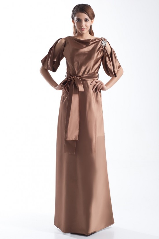 Sheath/Column Floor-Length Bateau Half Elbow Length Mother of the Bride Dresses 2040184 Sheath/Column Floor-Length Bateau Half Elbow Length Mother of the Bride Dresses 2040184