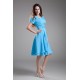 A-Line Short Sleeve Beading Cowl Chiffon Mother of the Bride Dresses 2040186