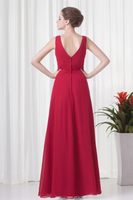 A-Line V-Neck Pleats Sleeveless Floor-Length Chiffon Mother of the Bride Dresses 2040193 A-Line V-Neck Pleats Sleeveless Floor-Length Chiffon Mother of the Bride Dresses 2040193