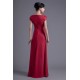 V-Neck Floor-Length Pleats Chiffon Mother of the Bride Dresses 2040201