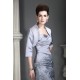 Elegant Knee-Length Silver Mother of the Bride Dresses with A Jacket 2040210