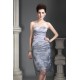 Elegant Knee-Length Silver Mother of the Bride Dresses with A Jacket 2040210