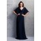 Sheath/Column V-Neck Pleated Long Mother of the Bride Dresses 2040211